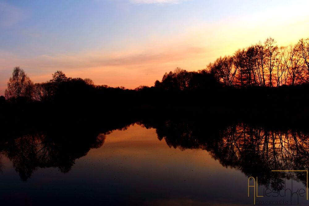 Sonnenuntergang am Finowkanal in Finowfurt