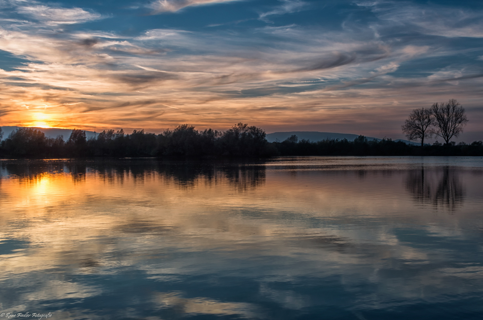 Sonnenuntergang am Fischbercker Teich