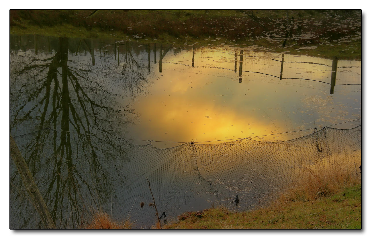 Sonnenuntergang am Fischerteich