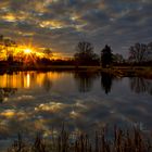 Sonnenuntergang am Fischteich 