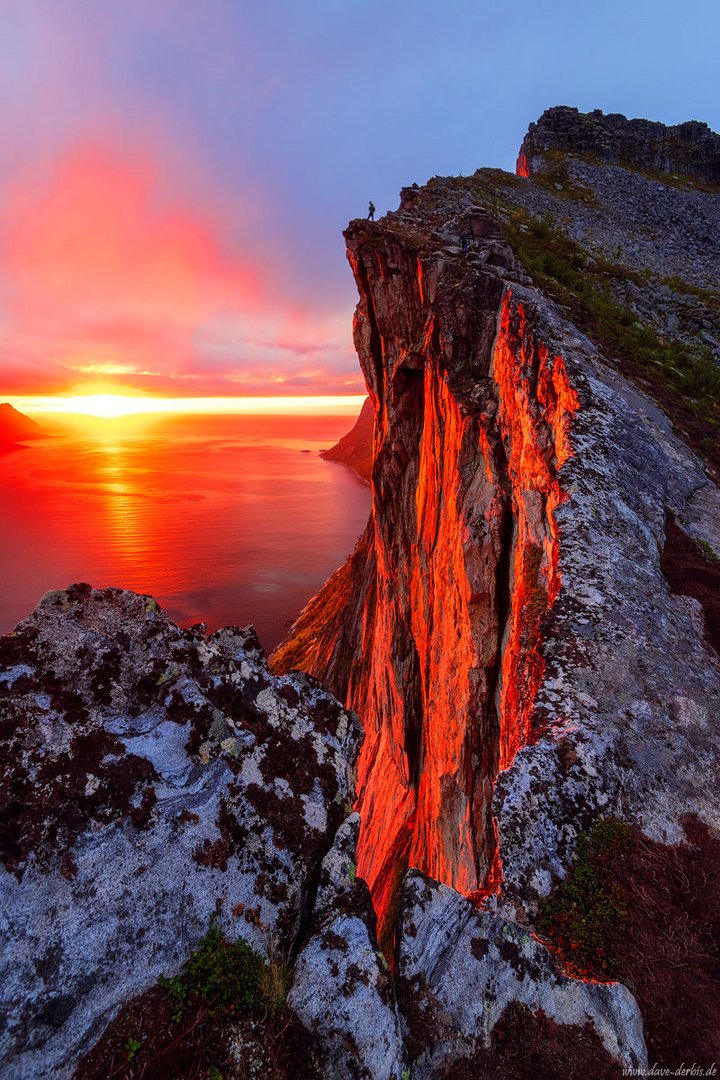 Sonnenuntergang am Fjord