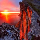 Sonnenuntergang am Fjord