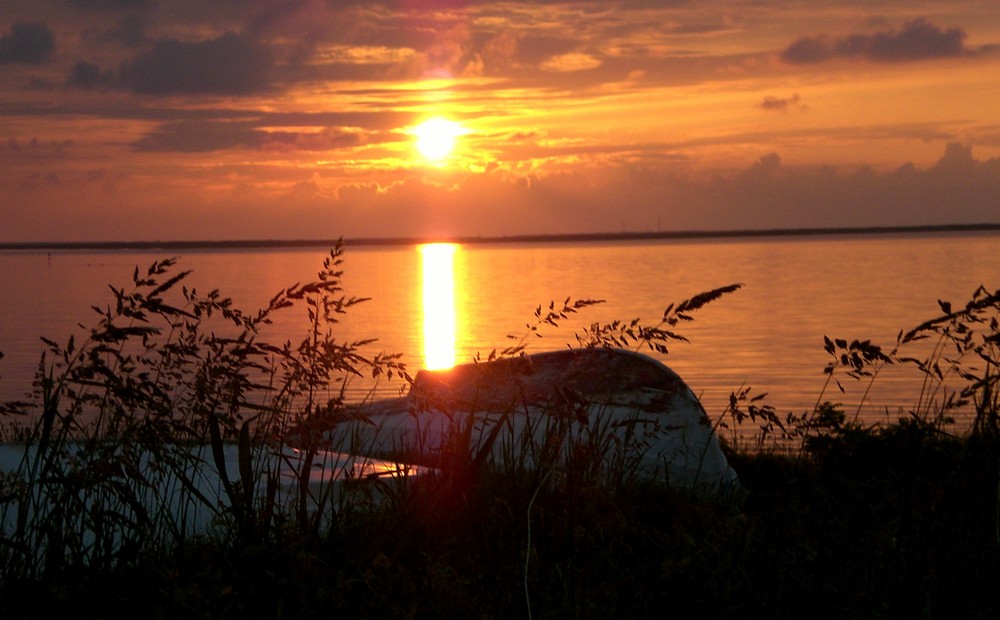 Sonnenuntergang am Fjord