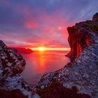 Sonnenuntergang am Fjord