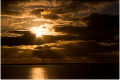 Sonnenuntergang am Fjord III