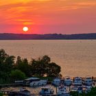 Sonnenuntergang am Fleesensee