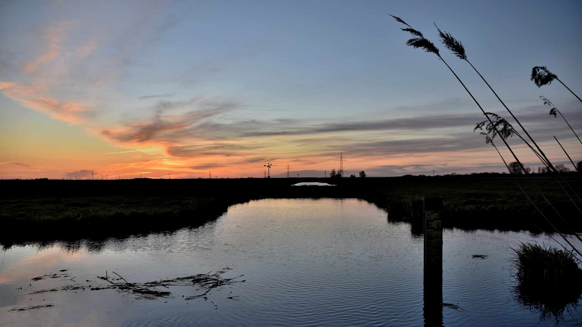 Sonnenuntergang am Fleet