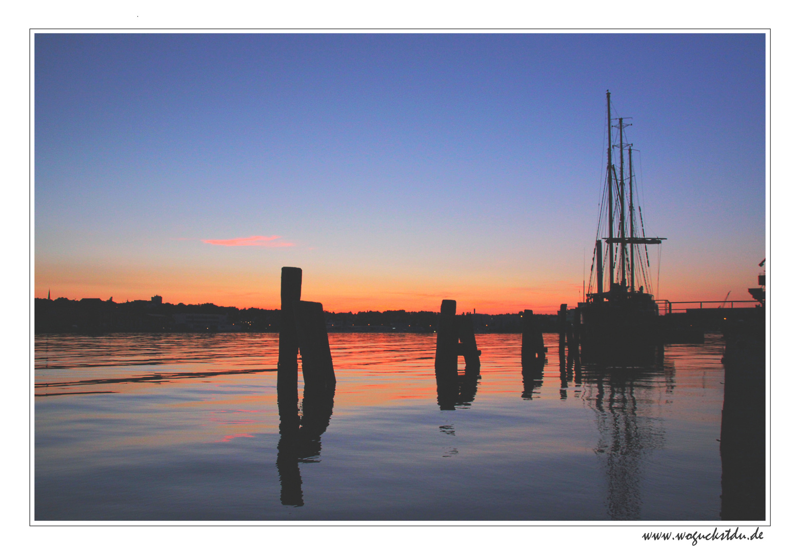 Sonnenuntergang am Flensburger Hafen I