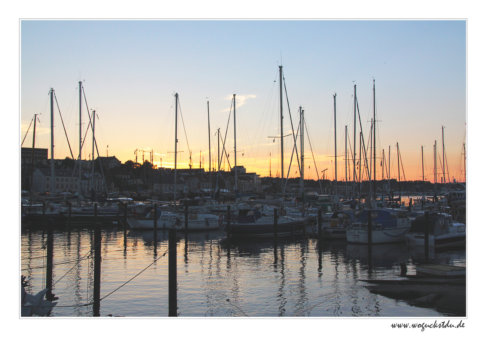 Sonnenuntergang am Flensburger Hafen II