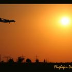 Sonnenuntergang am Flughafen Dortmund