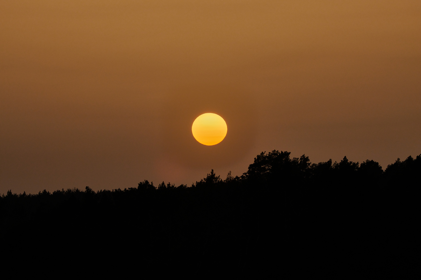 Sonnenuntergang am Flugplatz