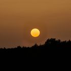 Sonnenuntergang am Flugplatz