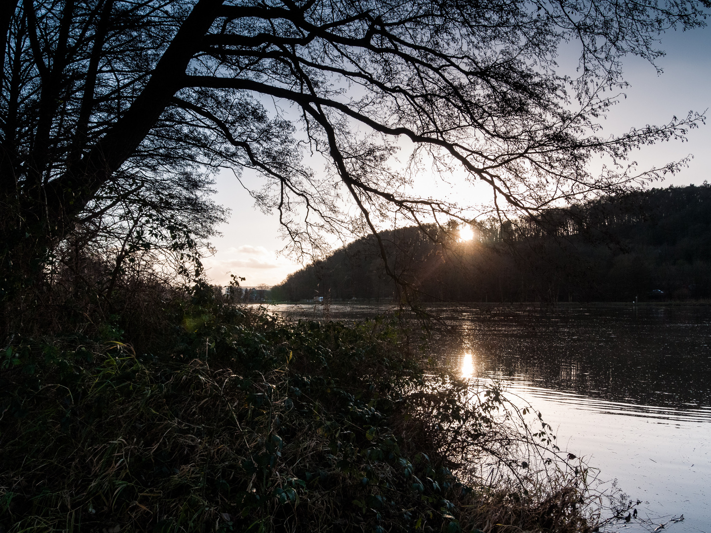 Sonnenuntergang am Fluss 02