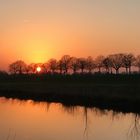 Sonnenuntergang am Fluss