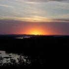 Sonnenuntergang am Fluss Paraná