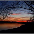 Sonnenuntergang am Förmitzsee