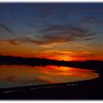 Sonnenuntergang am Förmitzsee