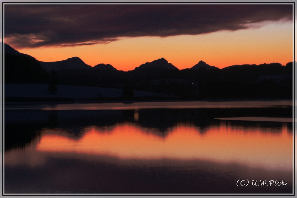 Sonnenuntergang am Forggensee