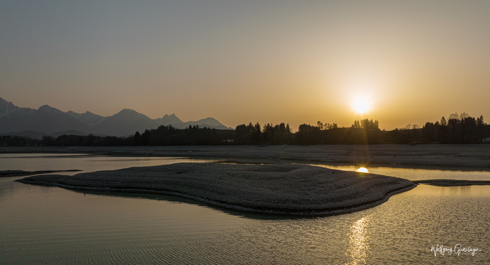 Sonnenuntergang am Forggensee