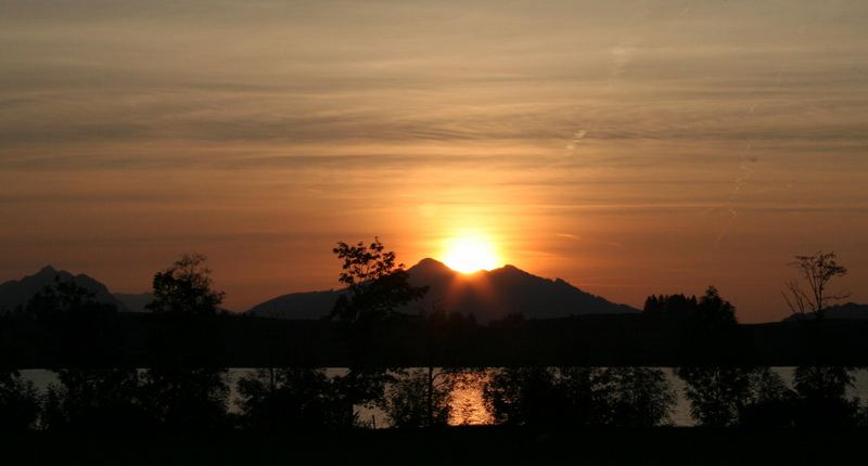 Sonnenuntergang am Forggensee 2