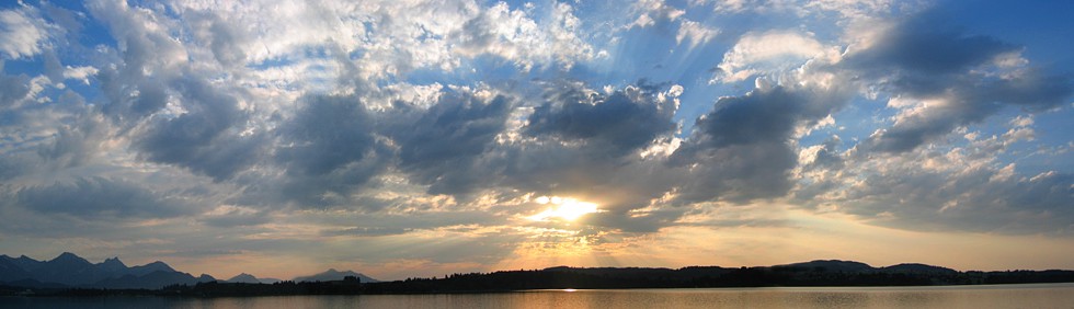 Sonnenuntergang am Forggensee / Allgäu