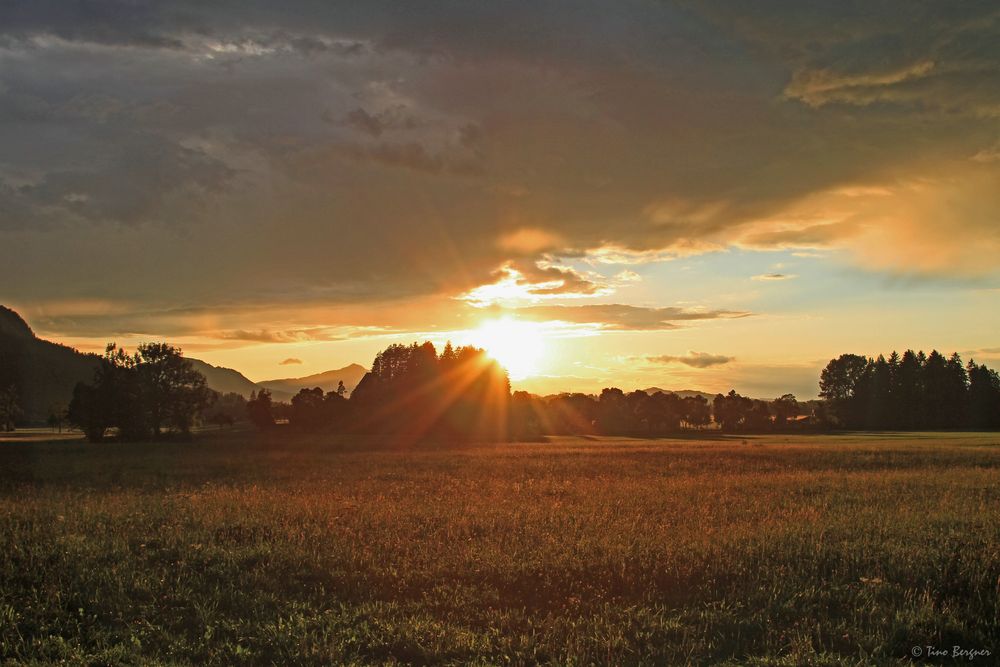 Sonnenuntergang am Forggensee