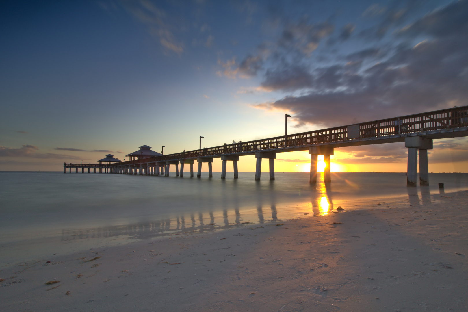 Sonnenuntergang am Fort Myers Pier