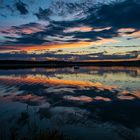 Sonnenuntergang am fränkischen Rothsee