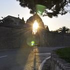 Sonnenuntergang am Friedhof San Móger