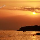 Sonnenuntergang am Funtana Beach in Vrsar