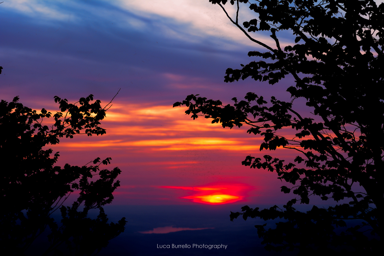 Sonnenuntergang am Gaisberg