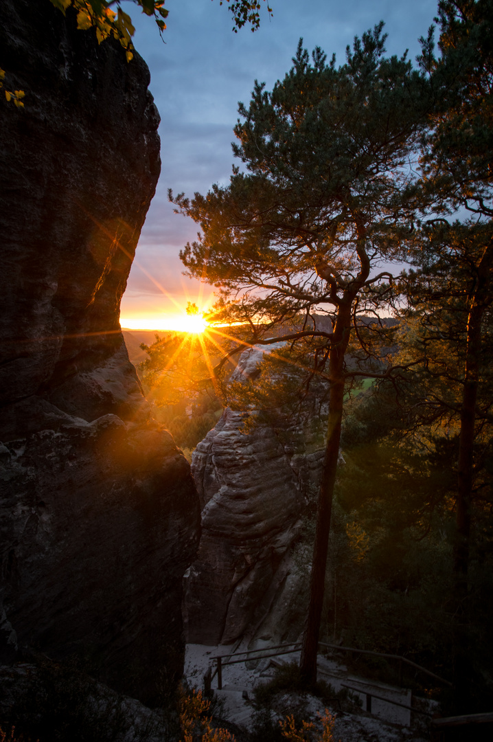 Sonnenuntergang am Gamrig