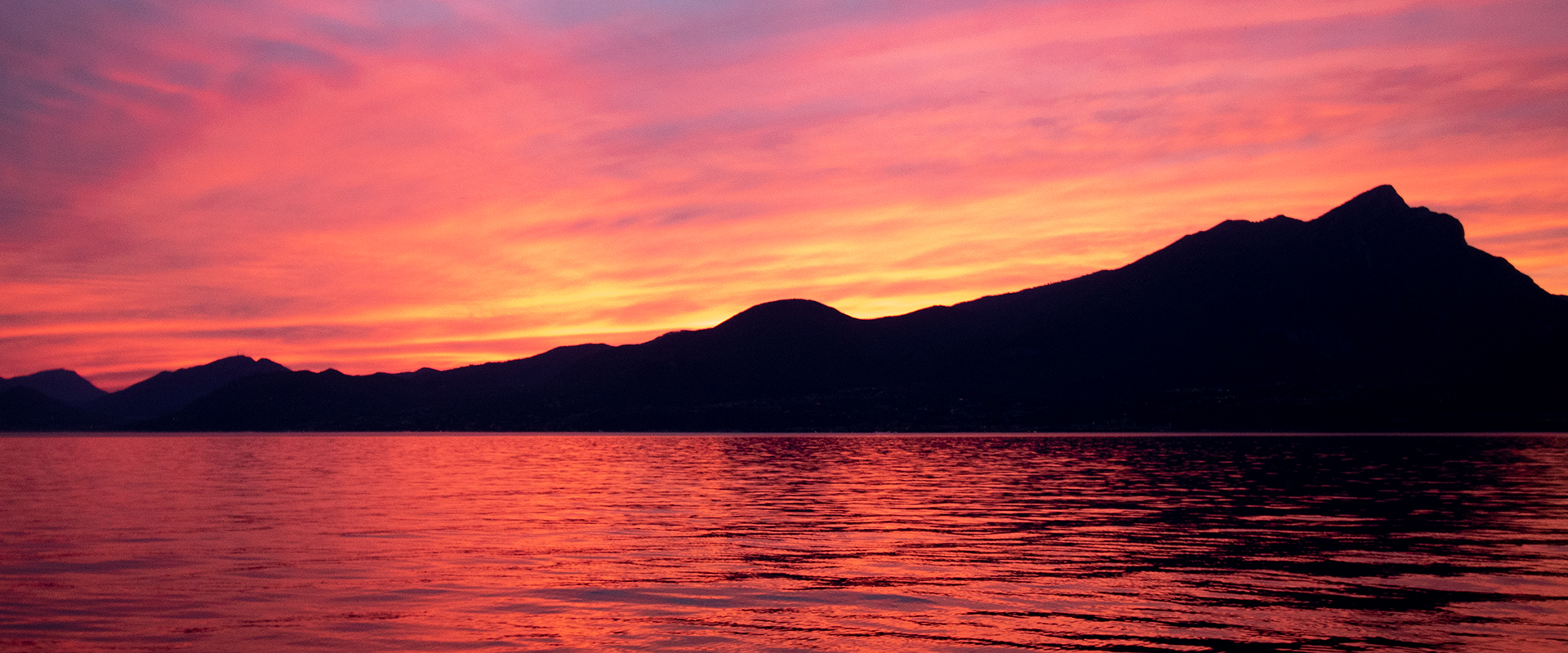 Sonnenuntergang am Gardasee