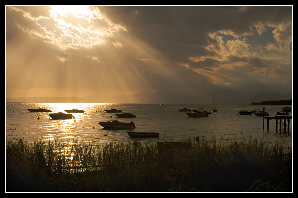 Sonnenuntergang am Gardasee