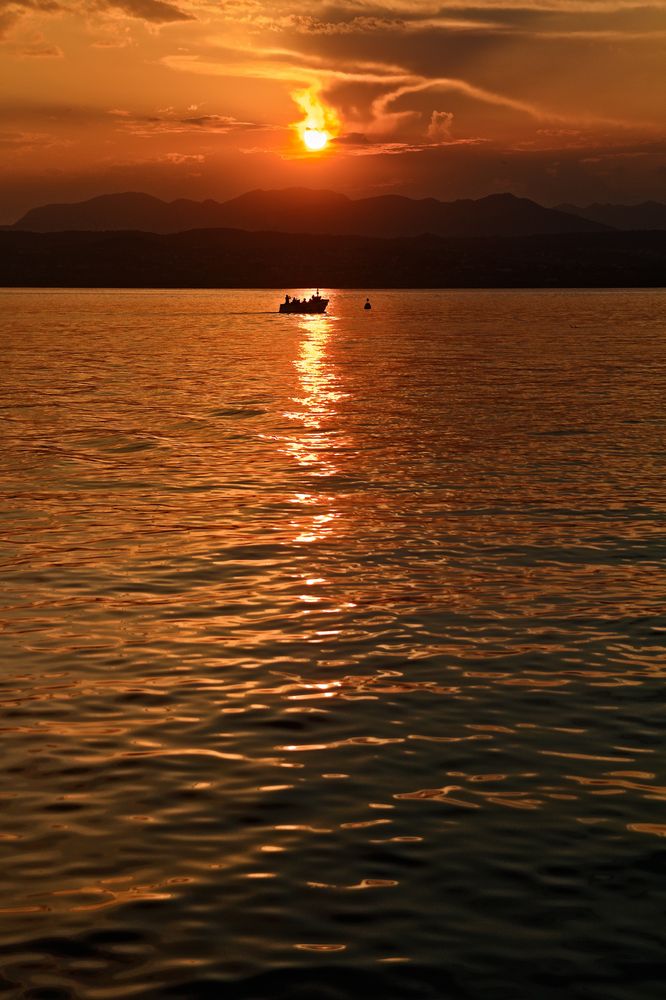 Sonnenuntergang am Gardasee