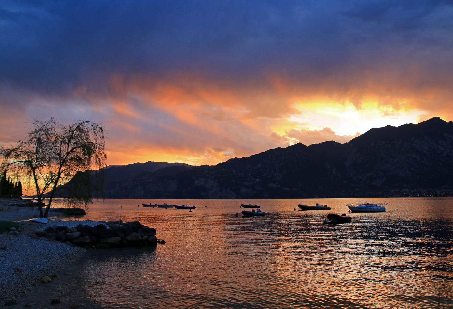 Sonnenuntergang am Gardasee