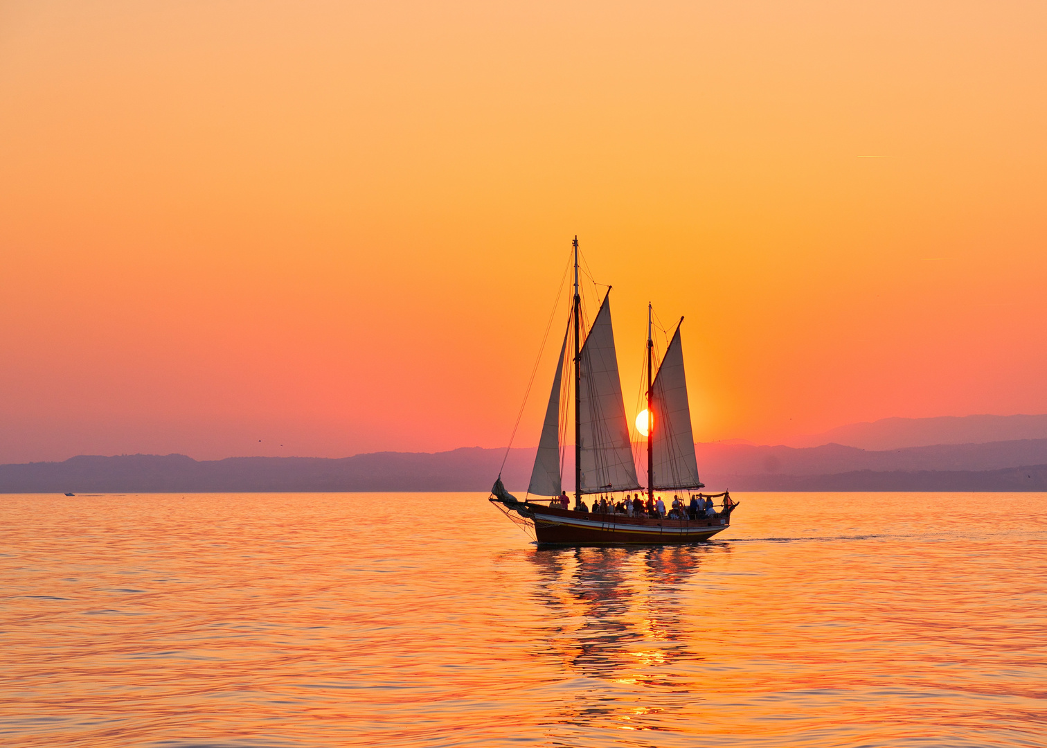 Sonnenuntergang am Gardasee