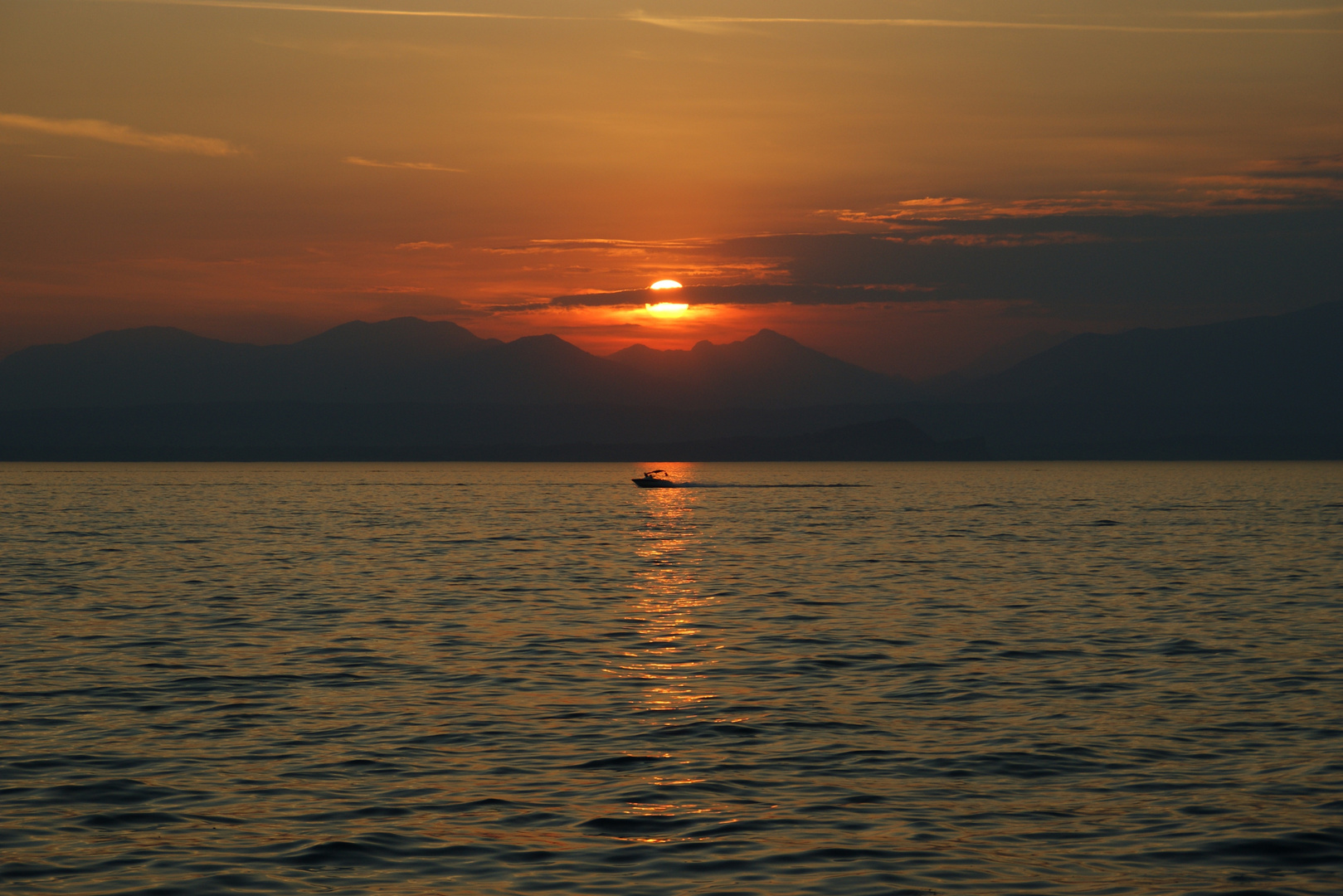 Sonnenuntergang am Gardasee