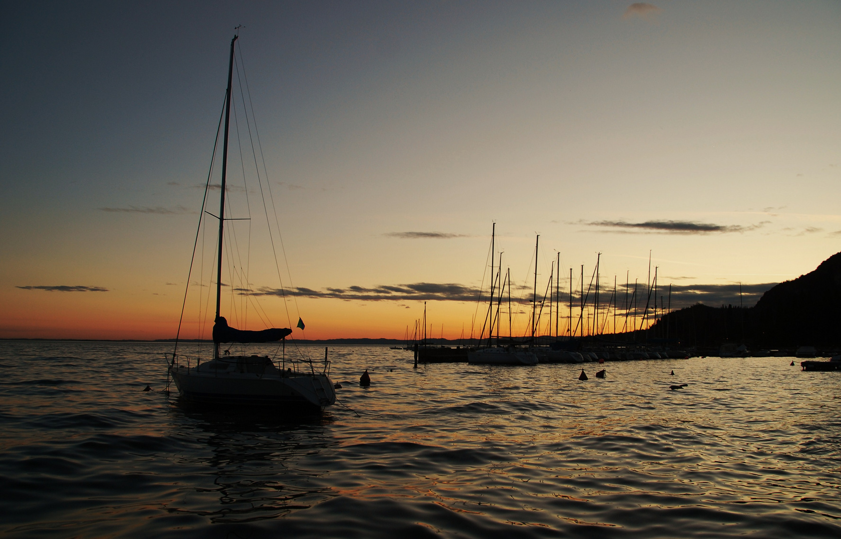 Sonnenuntergang am Gardasee