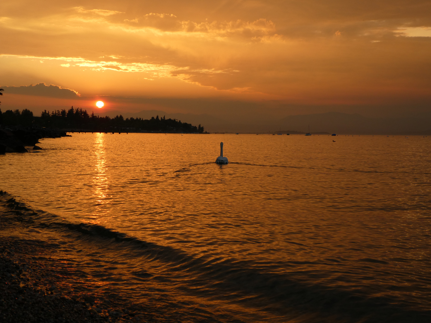 Sonnenuntergang am Gardasee