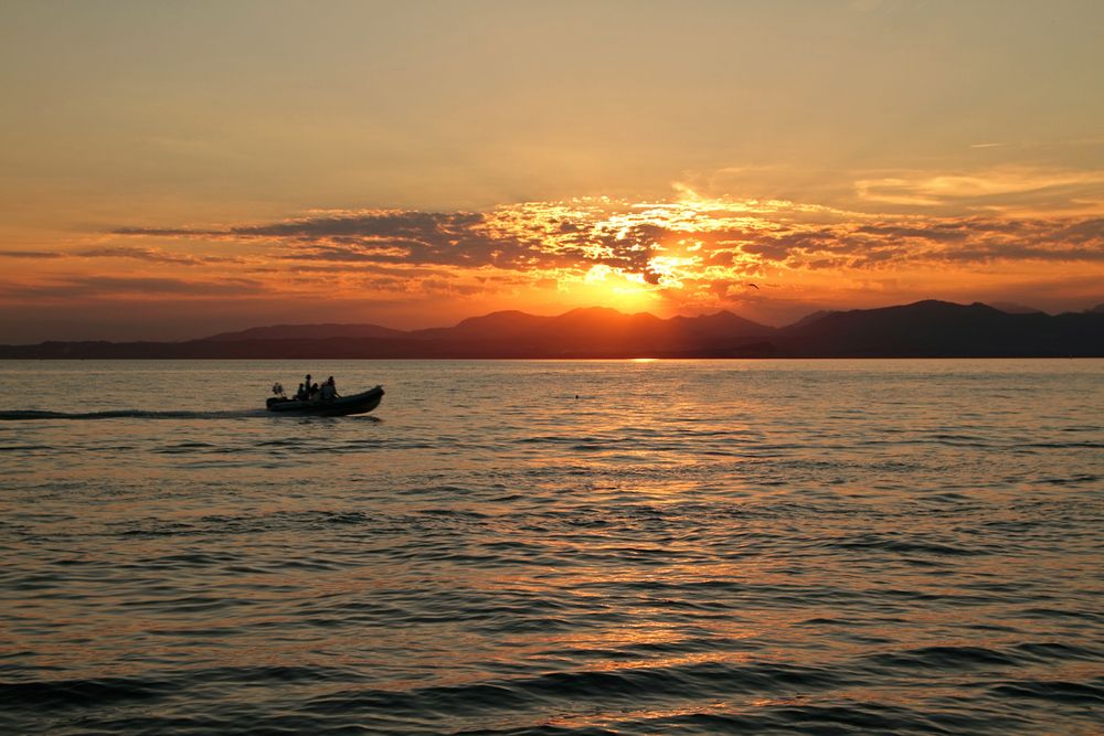 Sonnenuntergang am Gardasee