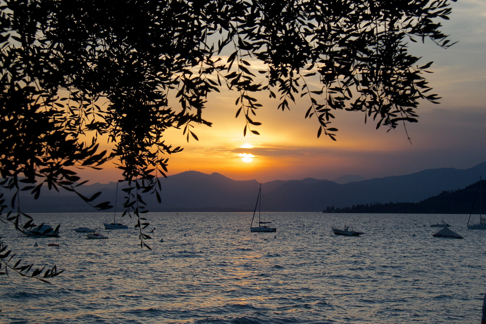 Sonnenuntergang am Gardasee