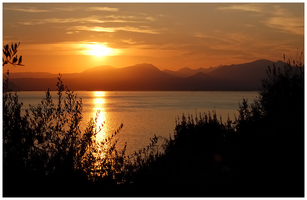 Sonnenuntergang am Gardasee