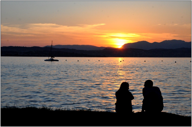 Sonnenuntergang am Gardasee