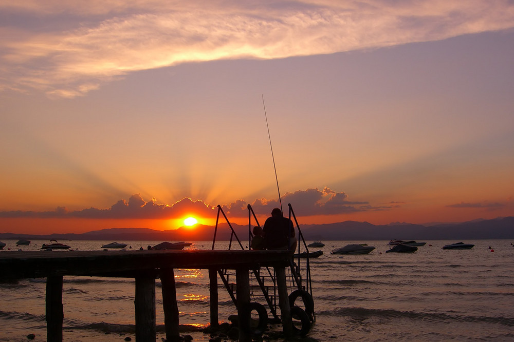 Sonnenuntergang am Gardasee