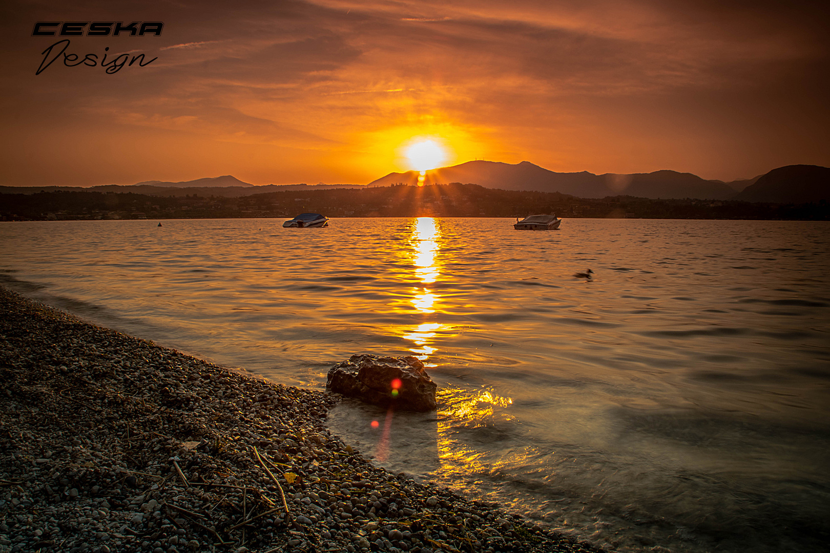 Sonnenuntergang am Gardasee