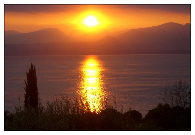 Sonnenuntergang am Gardasee