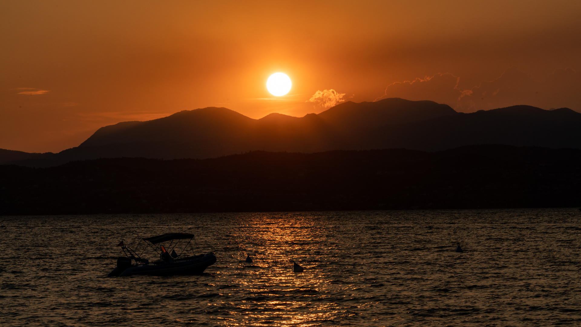 Sonnenuntergang am Gardasee