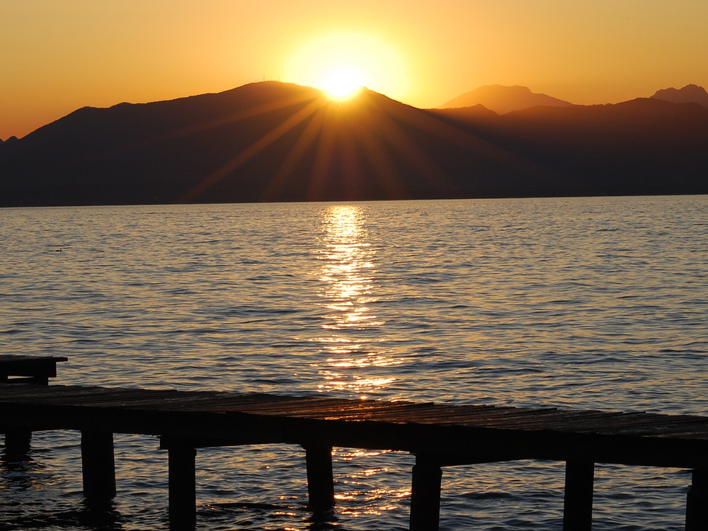 Sonnenuntergang am Gardasee