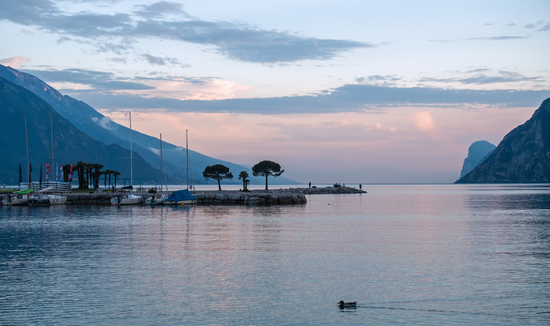 Sonnenuntergang am Gardersee